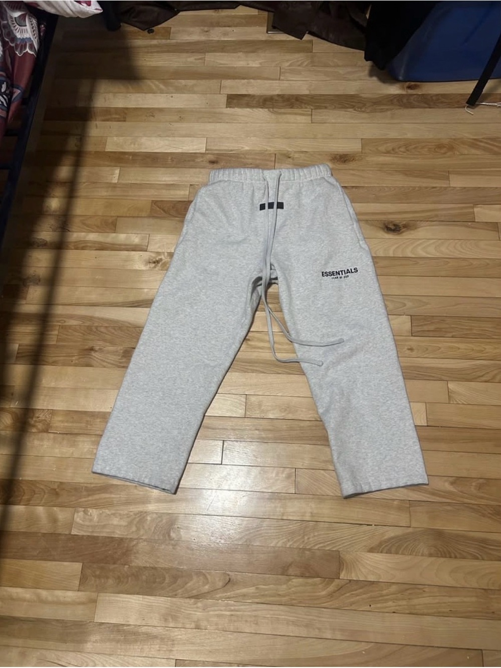 Essentials Light Gray Logo Sweatpants